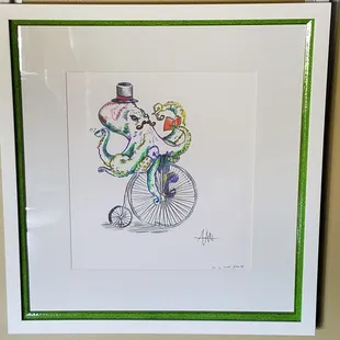 Excellent framing job (incl hanging hardware) for my picture