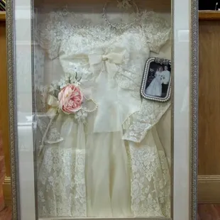 Wondering what to do with that wedding dress that's been hanging in the closet for 20 years?