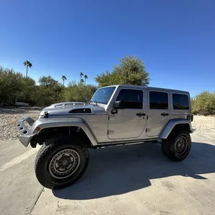 Jeep happy and washed
