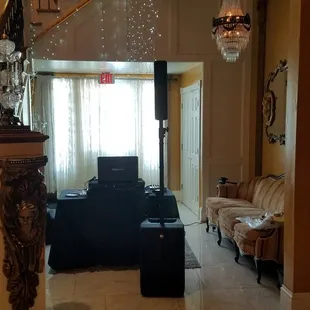 Ceremony DJ Setup at First Lady of Suffolk