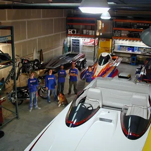 Here is our shop, where the work is done.