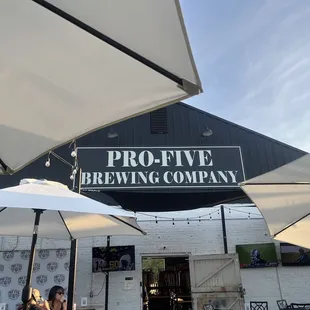 Nice patio area to drink your brew