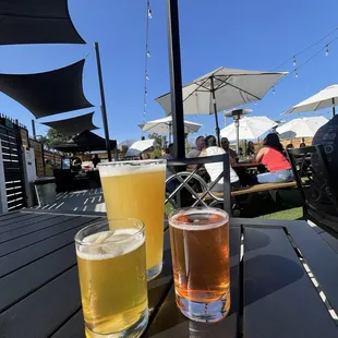 Tasters and a full pour