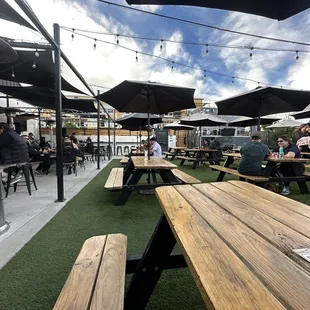 Backyard Patio. Live band playing &amp; food truck available.