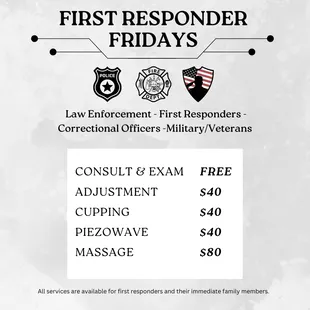 First Responder Fridays!