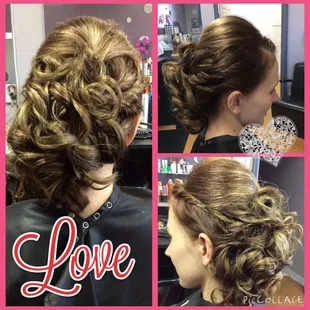 Bridal hair up do