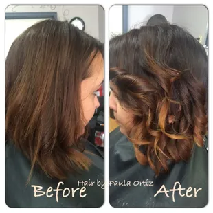 Tequila sunrise ombré