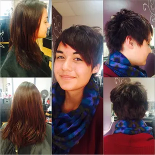 Hair Transformation. Before and after