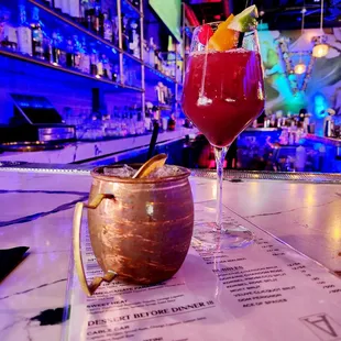 Pear Mule and Sangria (not pre-mixed either) was super delicious. Barteneder had great people skills also.