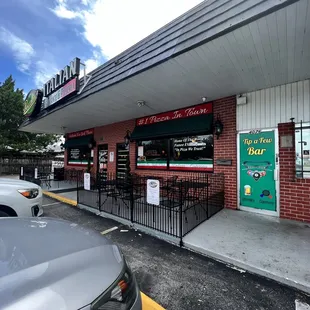 the front of the restaurant