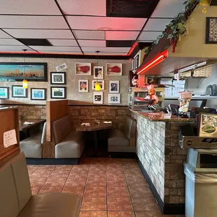 the interior of the restaurant