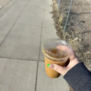 Cold brew, vanilla, oak milk