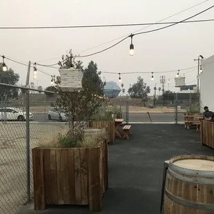 outside