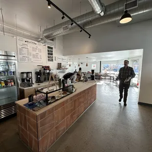 Coffee bar inside