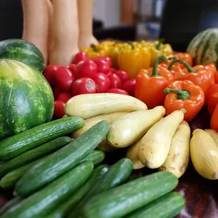 a variety of vegetables