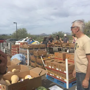 Volunteers guide you through picking process.