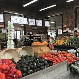 a variety of fruits and vegetables