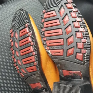 Turned my slippery cowboy boots into motorcycle boots. Love'em