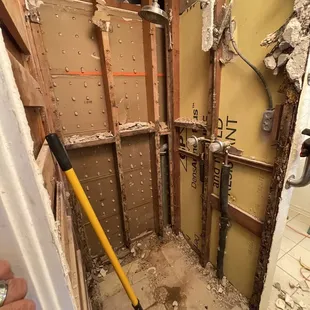 Demolishing &amp; Haul existing shower