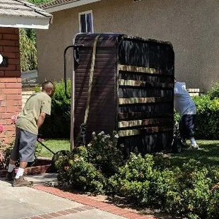 Maneuvering through tight spaces, nothing damaged in the process!