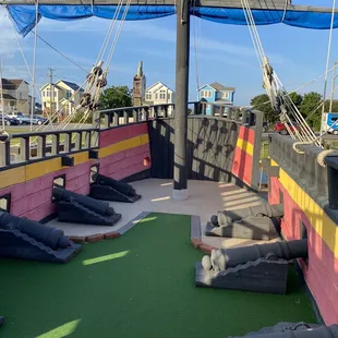 Kind of neat to have a hole in a mini pirate ship!