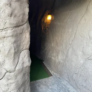 The courses go through caves and wooden walk ways.  Pretty neat.