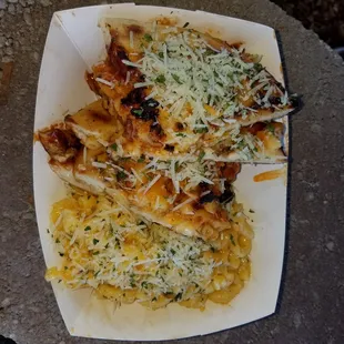 The Professor  (bbq chicken and cheese), mac &amp; cheese side