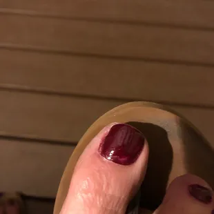 A very bad polish job, twice!