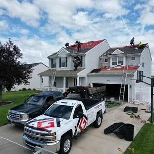 2 story gable roof replacement