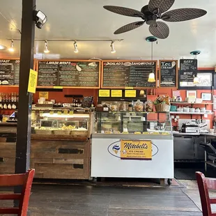 the interior of a restaurant