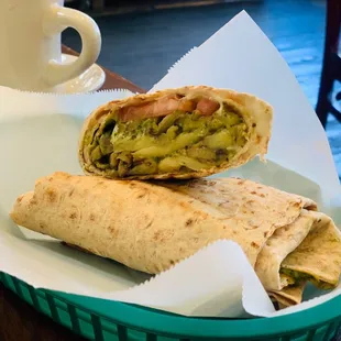 Roasted Eggplant Pesto Wrap
