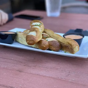 Pretzel appetizer