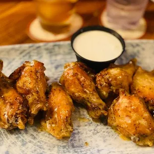 Honey mustard chicken wings