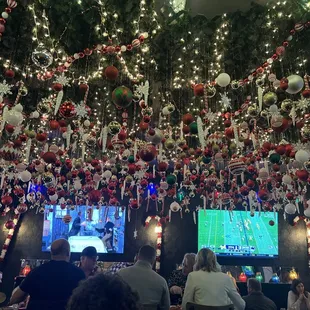 Ceiling at Christmas