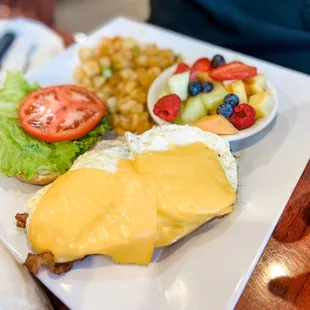 a plate of food