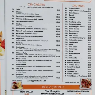 Menu January 2022