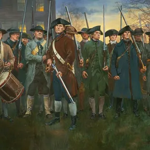 Learn the stories of the real men and women who stood for Liberty on April 19, 1775! (Painting by Don Troiani)