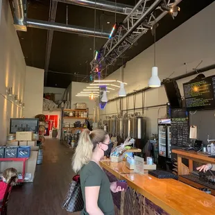 Bar area and awesome manager