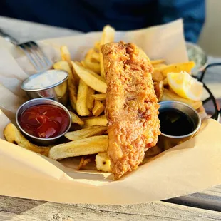 Signature Beer Battered Fish &amp; Chips