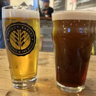 Clear IPA and  English Brown Ale (Leeds)