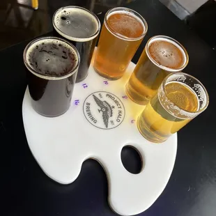 Beer flight! Some good beer!