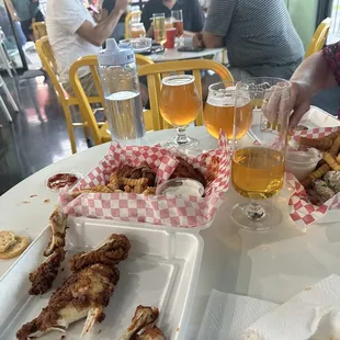 Wings and beer