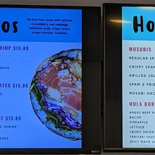 Menu pricing prices