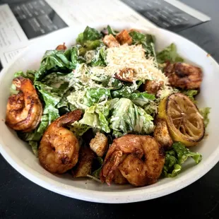 Caesar Salad with Shrimp