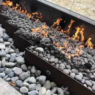 Warm &amp; cozy outdoor seating area