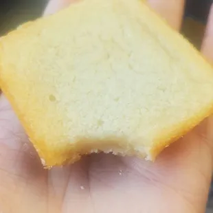 Butter mochi, very mild flavor not overly sweet