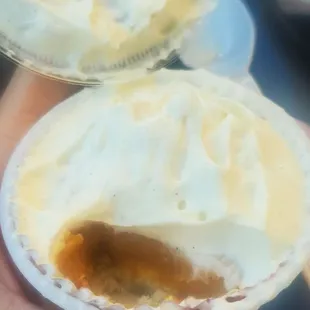Butterscotch pudding cup, super sweet