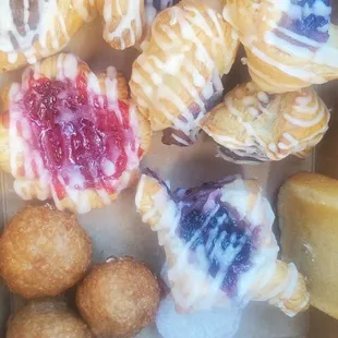 mixed vegan pastry food stuffs