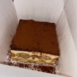 Tiramisu- delicious hefty portion