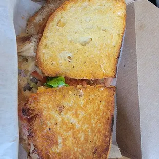 Heirloom tomato sandwich, my daughter L ves it.